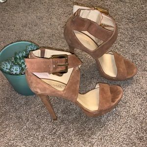 Michael Kors Shoes - Suede Michael Kors Heels Michael Kors Shoes - Suede Michael Kors Heels